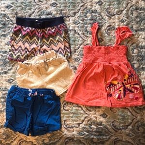 Little Girl’s Lot (3 Shorts/1 Tank Top)